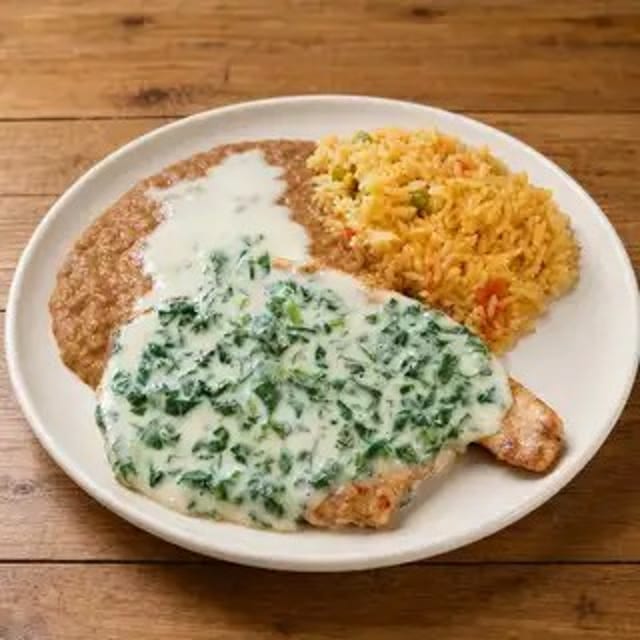 Pollo con Espinacas.
