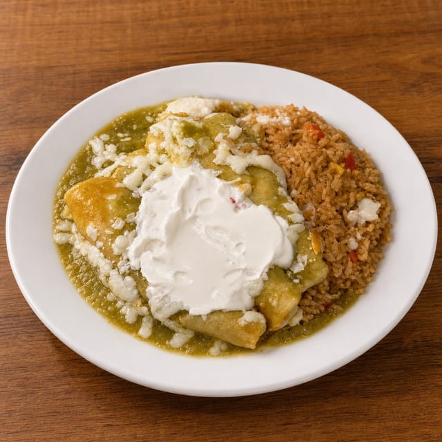 Enchiladas Verdes.