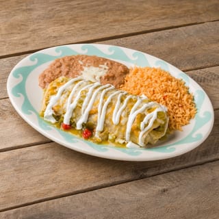 1 Taco, 2 Enchiladas, Beans