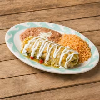 #1-Taco, Two Enchiladas, Rice or Beans
