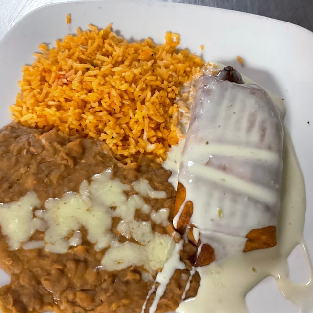 Lunch Shrimp Chimichanga.