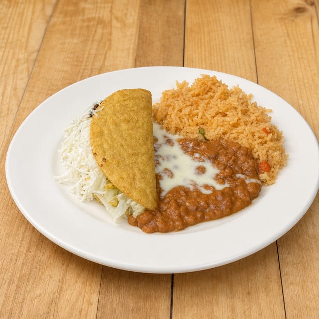 Kids Taco Rice and Beans.