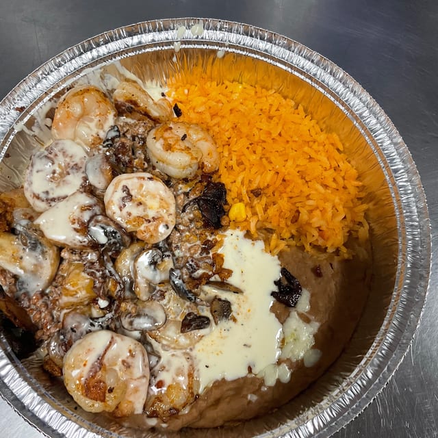 Arroz con Camarones.