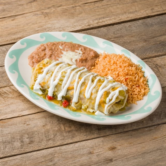 #17Beef Burrito, Enchilada & Chalupa.
