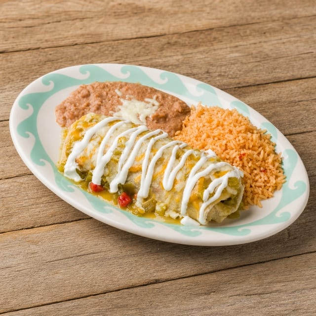 #12- Beef Burrito, Chile Relleno & Chalupa.
