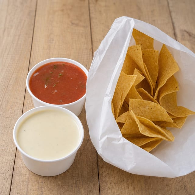 Cheese Dip with Chips.