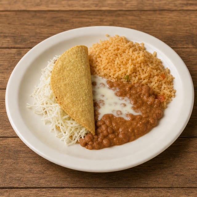 Kids Taco Rice and Beans.