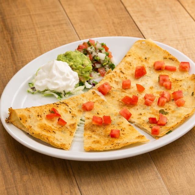 Veggie Quesadilla.