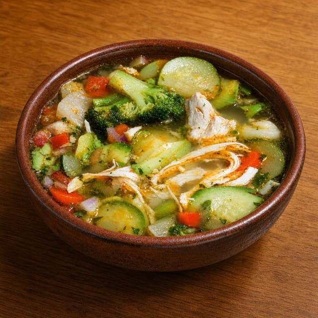 Chicken & Vegetable Soup.