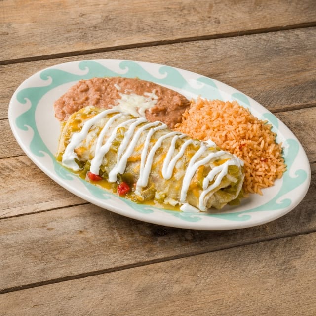 #10-3 Beef Tacos, Rice & Beans.