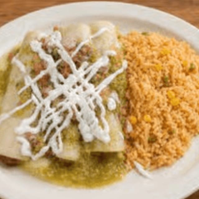 Enchiladas Verdes.