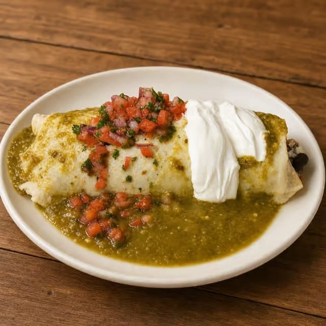 Lunch Burrito Verde.