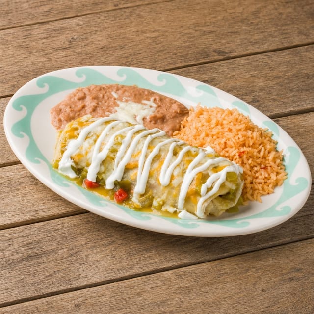 #17 - Beef Burrito, Enchilada & Chalupa.