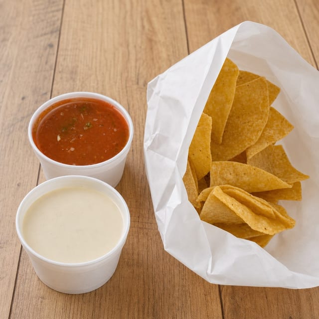 Cheese Dip with Chips.