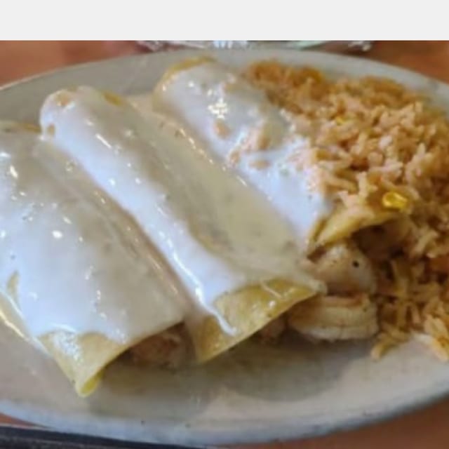 Seafood Enchiladas.