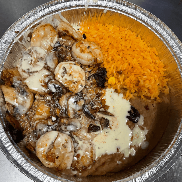 Arroz con Camarones.