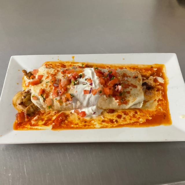 Lunch Hot & Spicy Burrito.