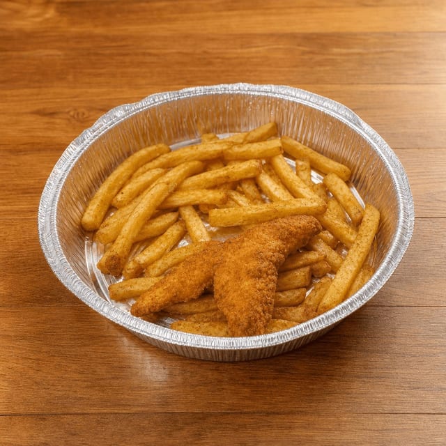 Chicken Tenders with Fries.
