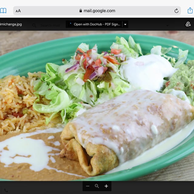 Shrimp Chimichanga.