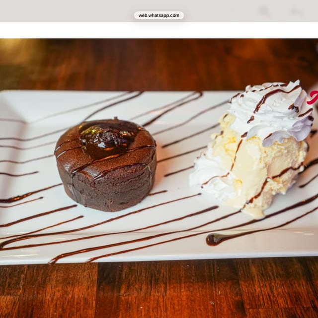 Lava Cake & Ice Cream.
