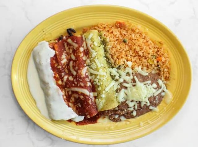 Seafood Enchiladas.